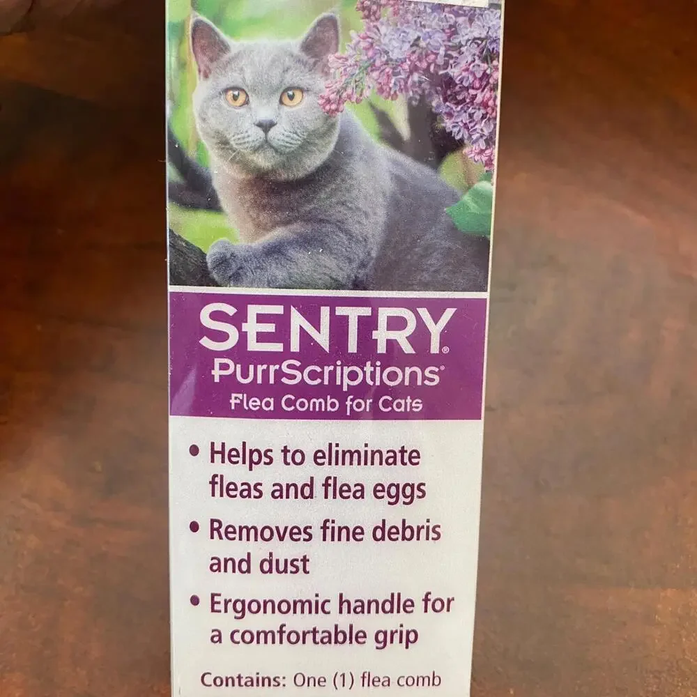 Sentry Purrscriptions Flea Comb for Cats Cat Grooming